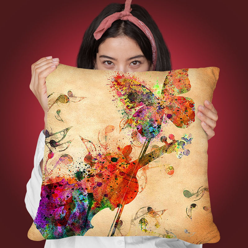 Love Music Throw Pillow By Mark Ashkenazi