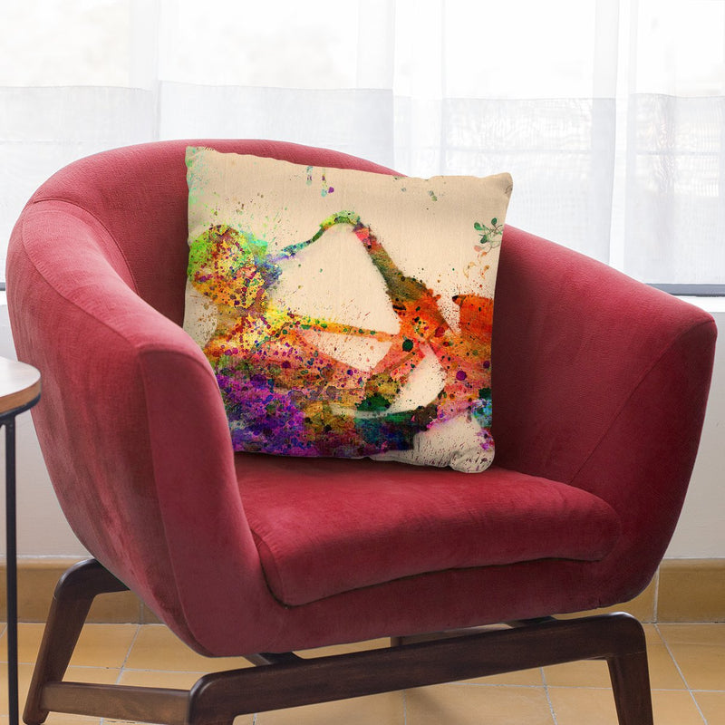 Saxophone Melody Throw Pillow By Mark Ashkenazi