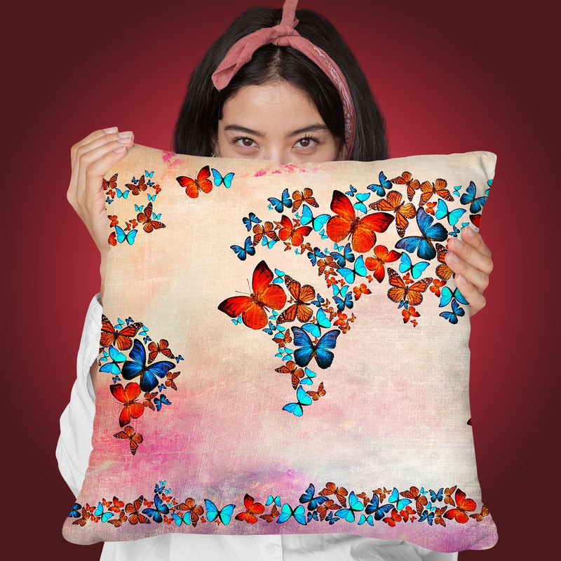 Map 5 Throw Pillow By Mark Ashkenazi