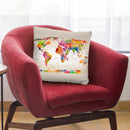 Map Of The World Throw Pillow By Mark Ashkenazi