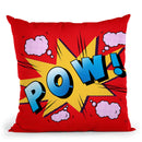 Pow Throw Pillow By Mark Ashkenazi
