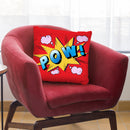 Pow Throw Pillow By Mark Ashkenazi