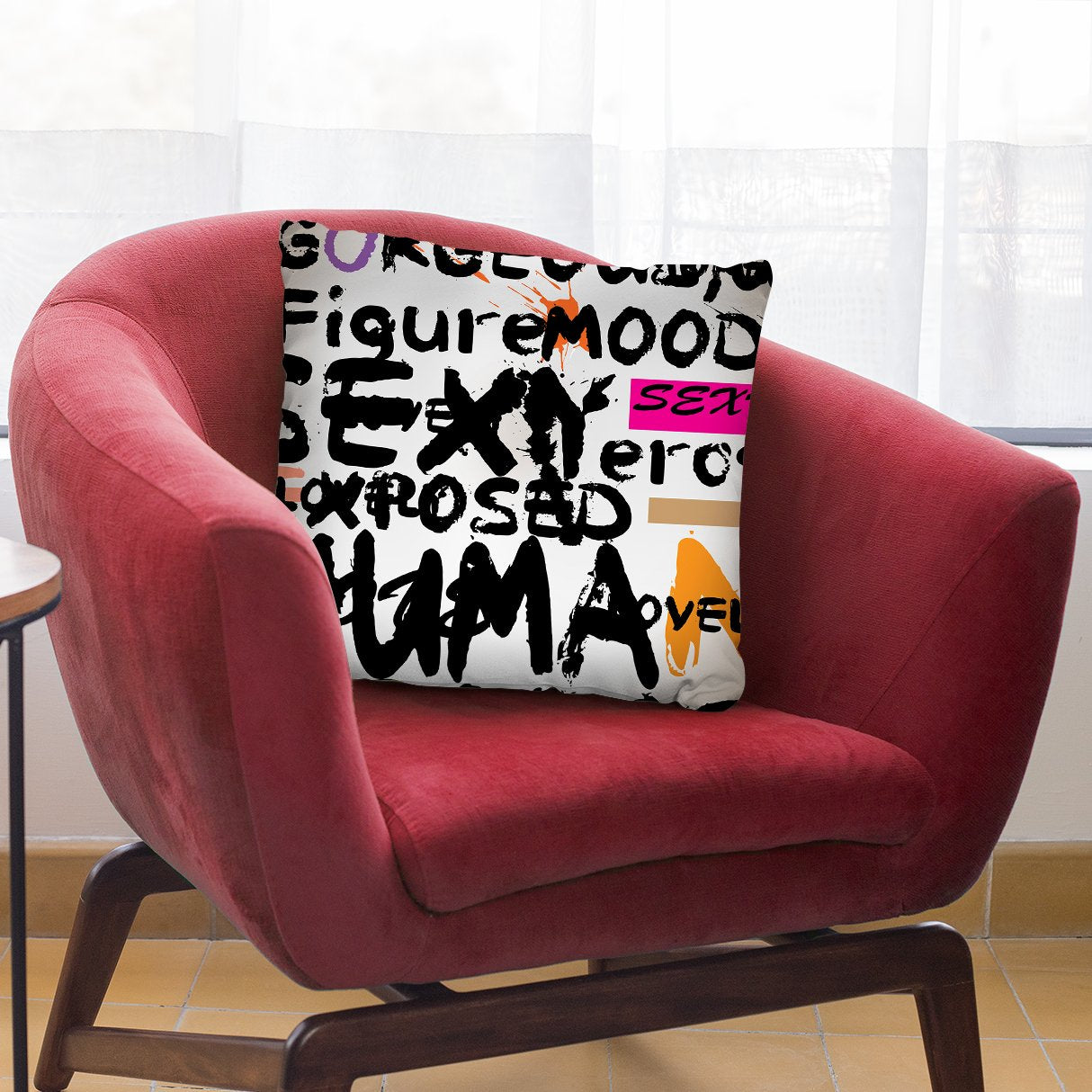Abstract Of Words Ii Throw Pillow By Mark Ashkenazi