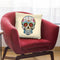 White Skull Throw Pillow By Mark Ashkenazi