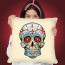 White Skull Throw Pillow By Mark Ashkenazi