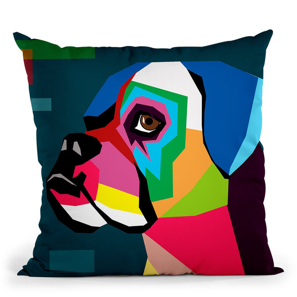 Boxer Throw Pillow By Mark Ashkenazi