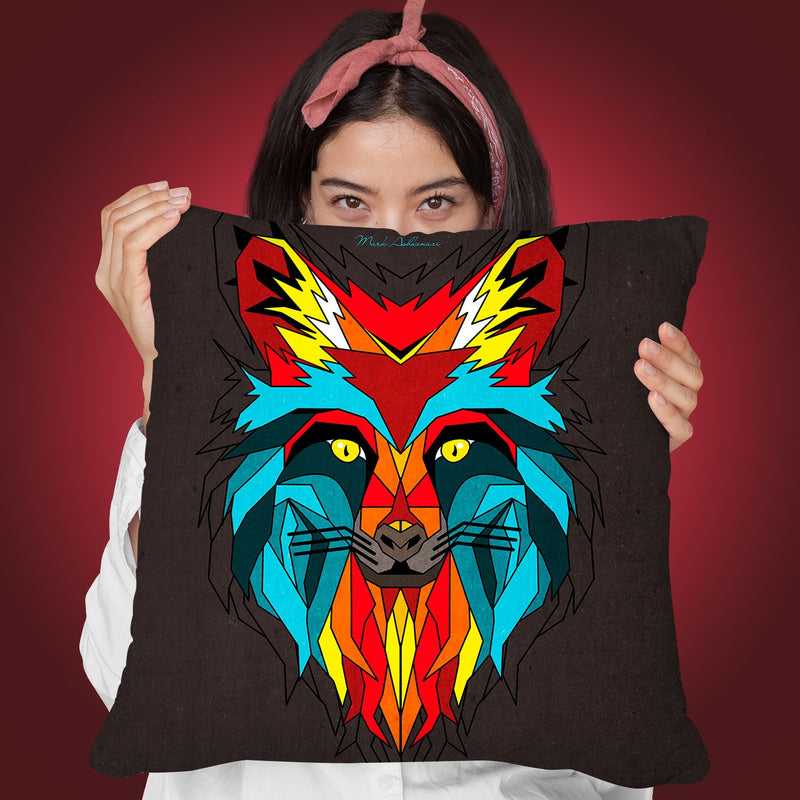 Fox Iii Throw Pillow By Mark Ashkenazi