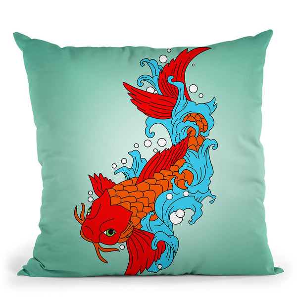 Koi Fish Iii Throw Pillow By Mark Ashkenazi