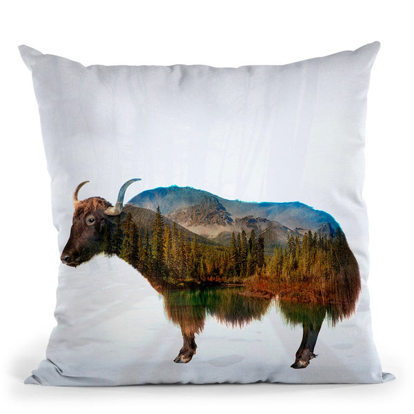 Yak Throw Pillow By Mark Ashkenazi