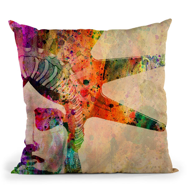 Statue Of Liberty Throw Pillow By Mark Ashkenazi