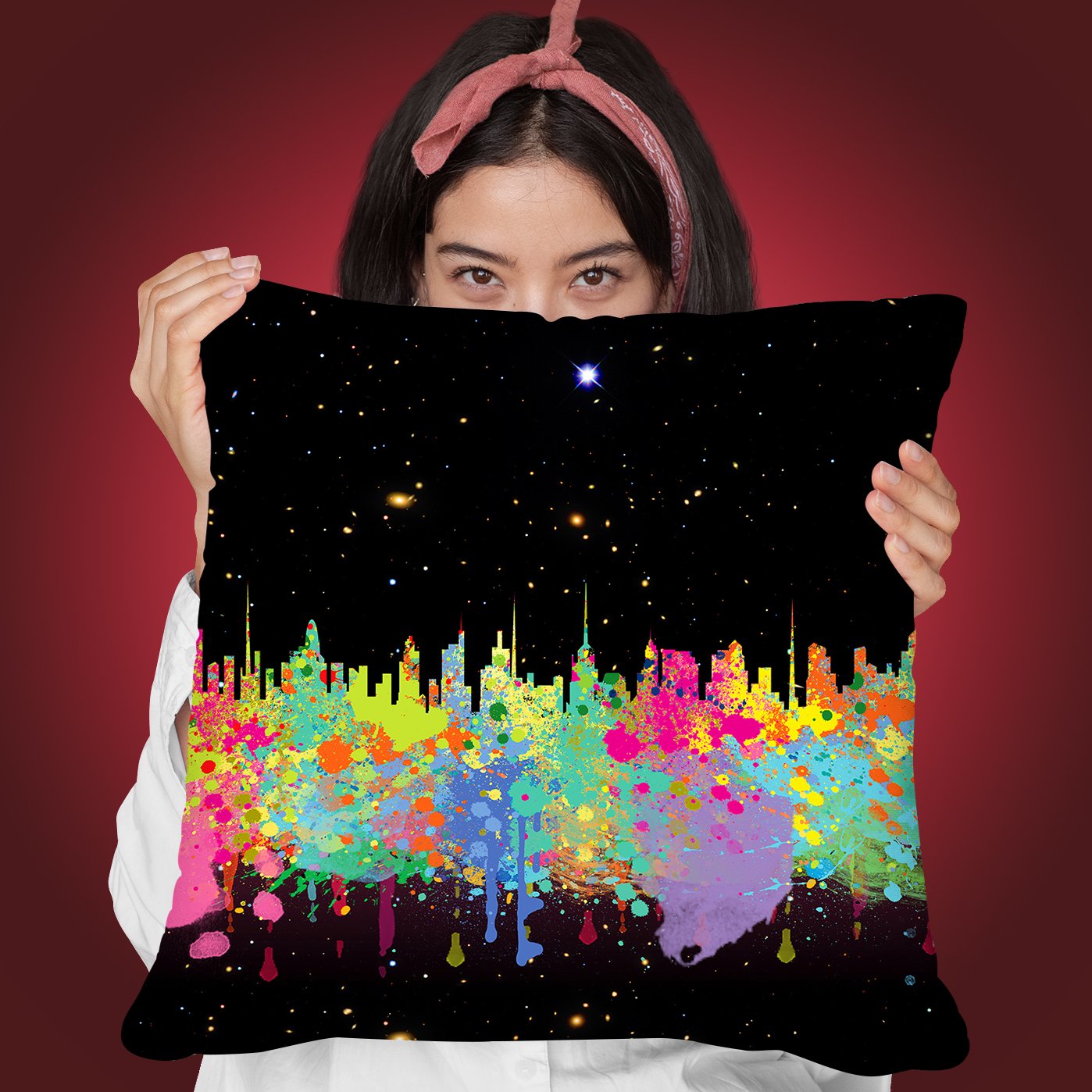 Abstrace C T Throw Pillow By Mark Ashkenazi