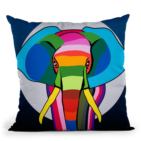 Elephant Midnight Throw Pillow By Mark Ashkenazi