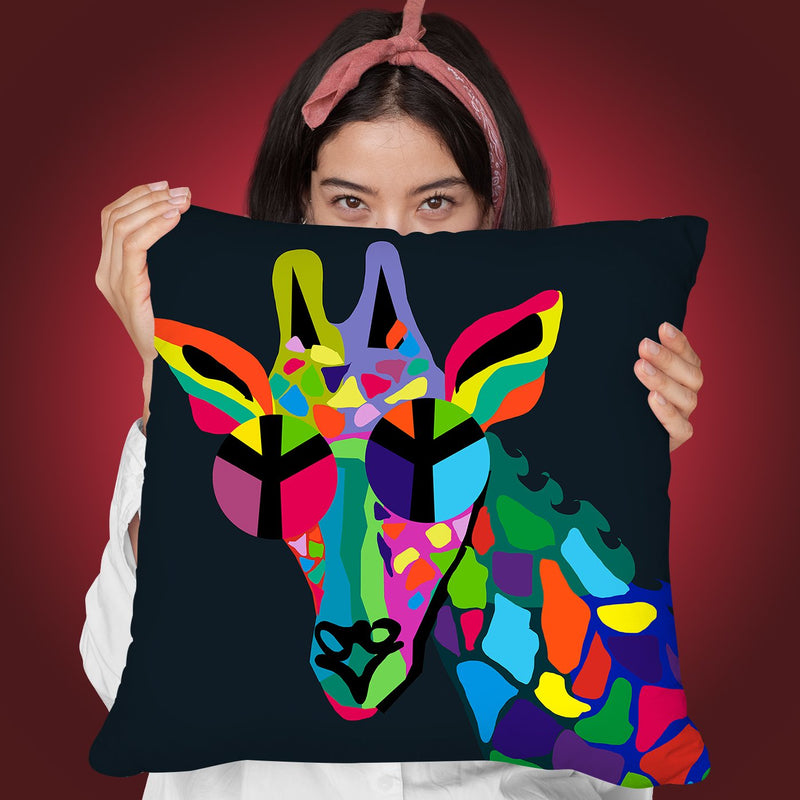 Giraffe Throw Pillow By Mark Ashkenazi