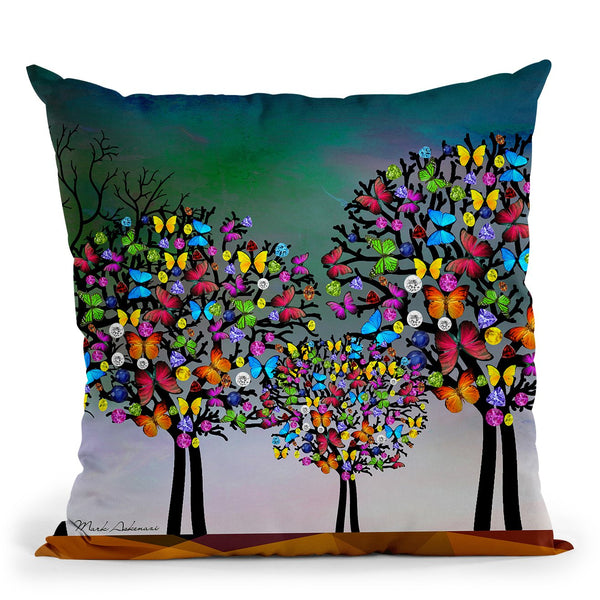 Mark Tree Throw Pillow By Mark Ashkenazi