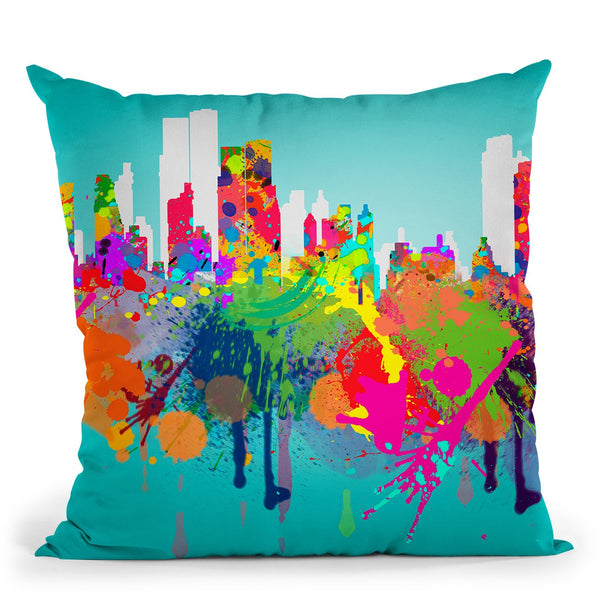 New York Iii Throw Pillow By Mark Ashkenazi