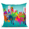 New York Iii Throw Pillow By Mark Ashkenazi