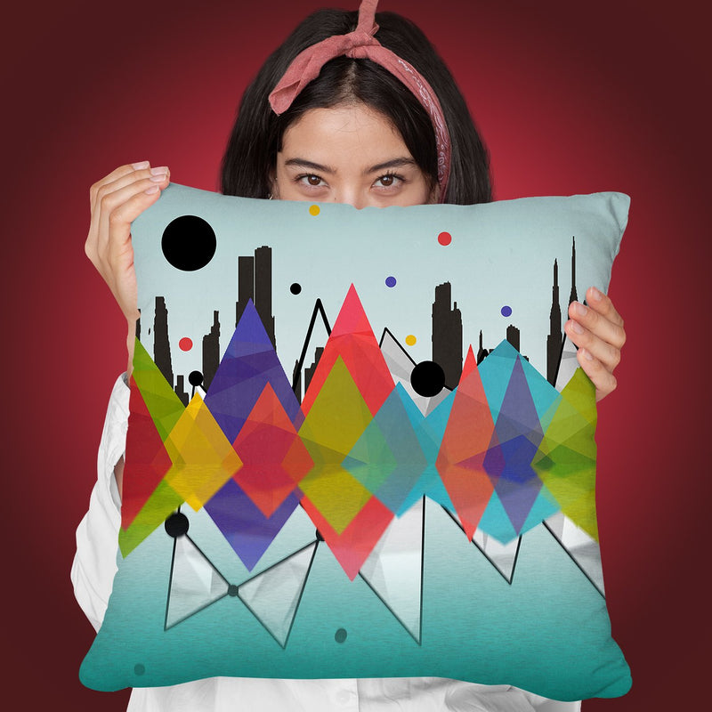New York Reflection Throw Pillow By Mark Ashkenazi