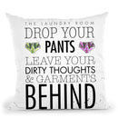 Drop Your Pants Cushion Throw Pillow By Mercedes Lopez Charro