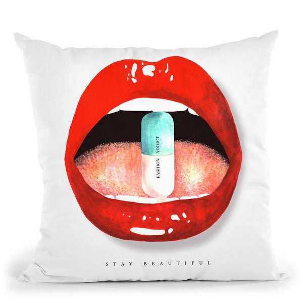 Fashion Addict Throw Pillow By Mercedes Lopez Charro
