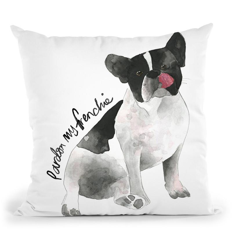 Frenchie Throw Pillow By Mercedes Lopez Charro