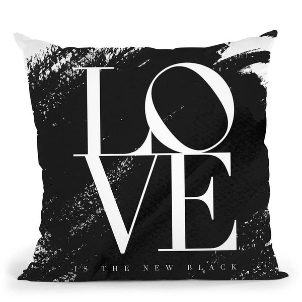Love Is The New Black Throw Pillow By Mercedes Lopez Charro