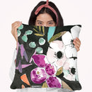 Midnight Florals Throw Pillow By Mercedes Lopez Charro