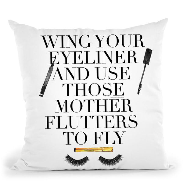 Mother Flutters Cushion Throw Pillow By Mercedes Lopez Charro