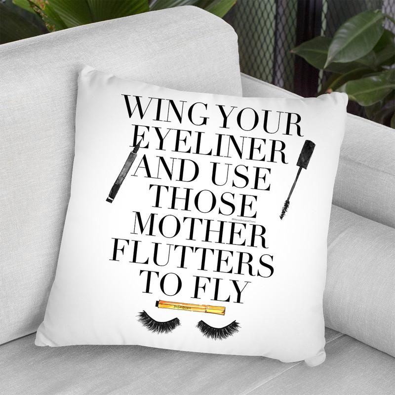 Mother Flutters Cushion Throw Pillow By Mercedes Lopez Charro