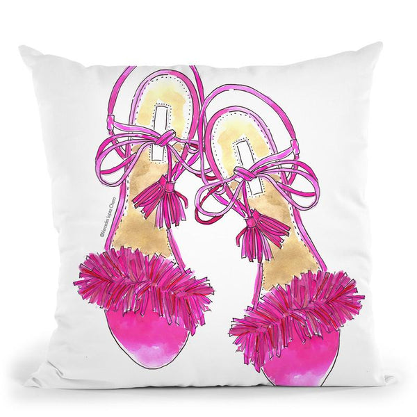 Pinkoes Throw Pillow By Mercedes Lopez Charro