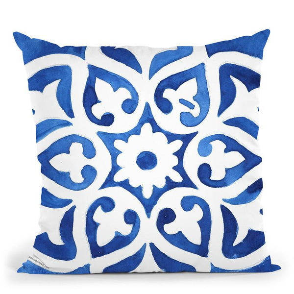 Tile 2 Throw Pillow By Mercedes Lopez Charro