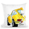Yellow Porsche Throw Pillow By Mercedes Lopez Charro