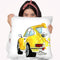Yellow Porsche Throw Pillow By Mercedes Lopez Charro