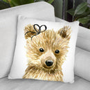 Bear Throw Pillow By Mercedes Lopez Charro