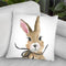 Bunny Throw Pillow By Mercedes Lopez Charro