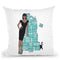Tiffany Girl Dark Throw Pillow By Martina Pavlova