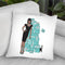 Tiffany Girl Dark Throw Pillow By Martina Pavlova