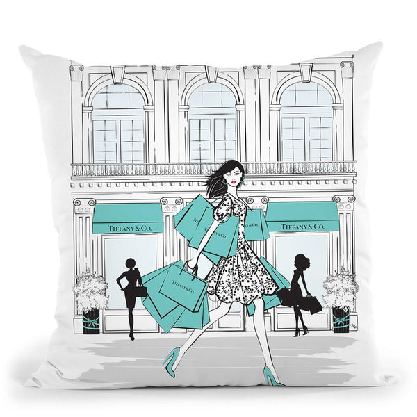 Tiffany Paris Throw Pillow By Martina Pavlova