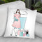 Coffee Girl Ii Throw Pillow By Martina Pavlova