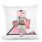 Coffee Girl Iii Throw Pillow By Martina Pavlova