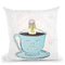 Coffee Girl Iv Throw Pillow By Martina Pavlova
