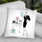 Coffee Girl Vi Throw Pillow By Martina Pavlova
