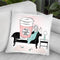 Coffee Girl Viii Throw Pillow By Martina Pavlova