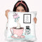 Coffee Girl Ix Throw Pillow By Martina Pavlova