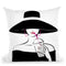 Hat Lady Throw Pillow By Martina Pavlova
