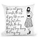 Master Quote Throw Pillow By Martina Pavlova