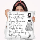 Master Quote Throw Pillow By Martina Pavlova