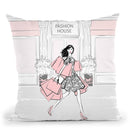 Shopping Throw Pillow By Martina Pavlova