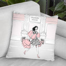 Shopping Throw Pillow By Martina Pavlova