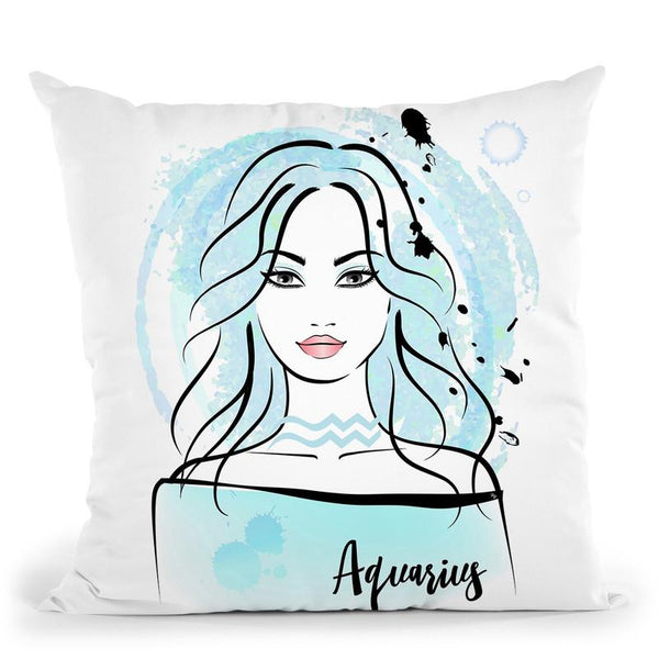 Blonde Throw Pillow By Martina Pavlova