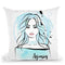 Blonde Throw Pillow By Martina Pavlova